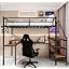 Black With Stair and L Desk