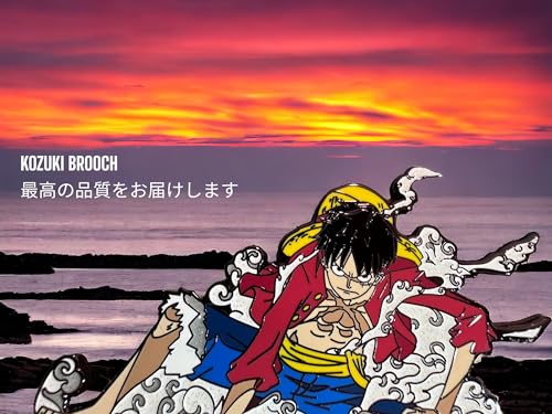 Image of One Piece pin Jolly roger enamel one piece gift anime pin gear2 hard enamel anime merch anime badge collectible brooch gift (GEAR2)