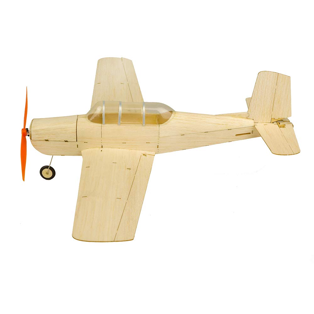 Balsa Wood Airplane Kits Wright Brothers Flyer DIY Wooden Models Plane Construction Set, Laser
