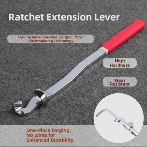 Barre d'extension de clé pour outil de disjoncteur robuste en acier de 390 mm - 3