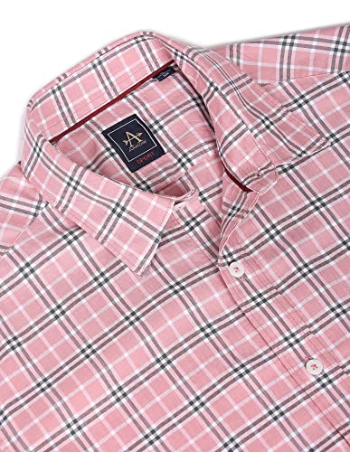 Image of Arrow Men's Cotton Plaid Slim Fit Shirt
