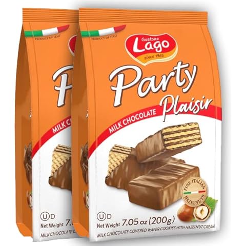 Gastone Lago Party Wafers Cookies 8.82 oz, 250g (Plaisir, 2-Pack) Cover