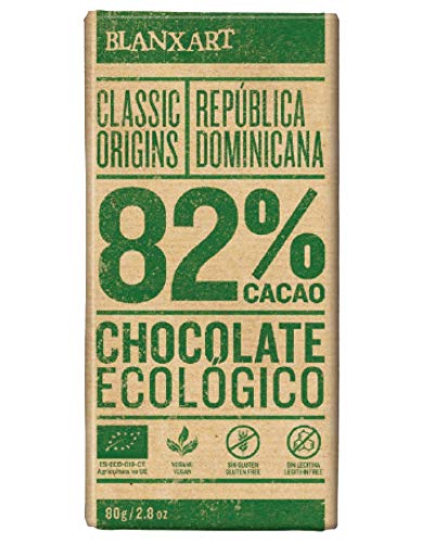 Blanxart Blanxart Organic Dominica Dark 82% Chocolate 80g (Pack de 12)