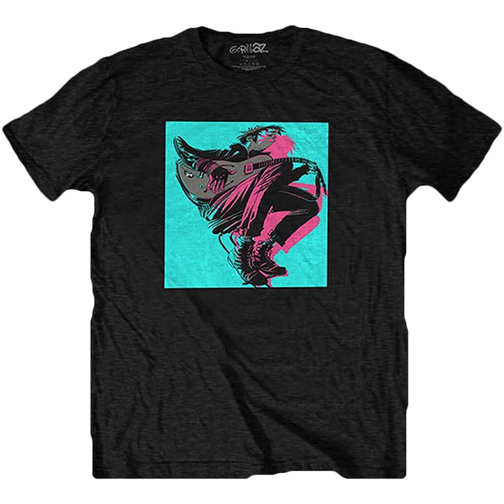 2022 GORILLAZ バンド Tシャツ Amazon.com: Gorillaz T Shirt Humanz Band Logo Official Mens