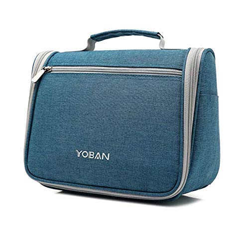 Neceser de Viaje YOMYM Estuche de Maquillaje de Viaje cosméticos Estuche de Maquillaje portátil Estuche de cosméticos Multifuncional Accesorios de Almacenamiento de cosméticos (Azul)