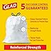 Glad OdorShield Tall Kitchen Drawstring Trash Bags - Febreze Lemon Scent - 13 Gallon - 40 Count - 2 Pack (Package May Vary)