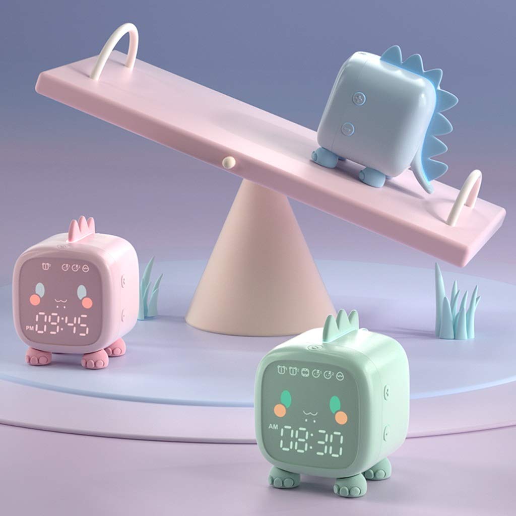 Wecker/Wecker Digital Intelligente elektronische Bettuhr for Schüler, spezielle leuchtende Stummschaltung for Kinder, Schlafzimmerwecker mit Snooze-Funktion Alarm Clock (Color : B)