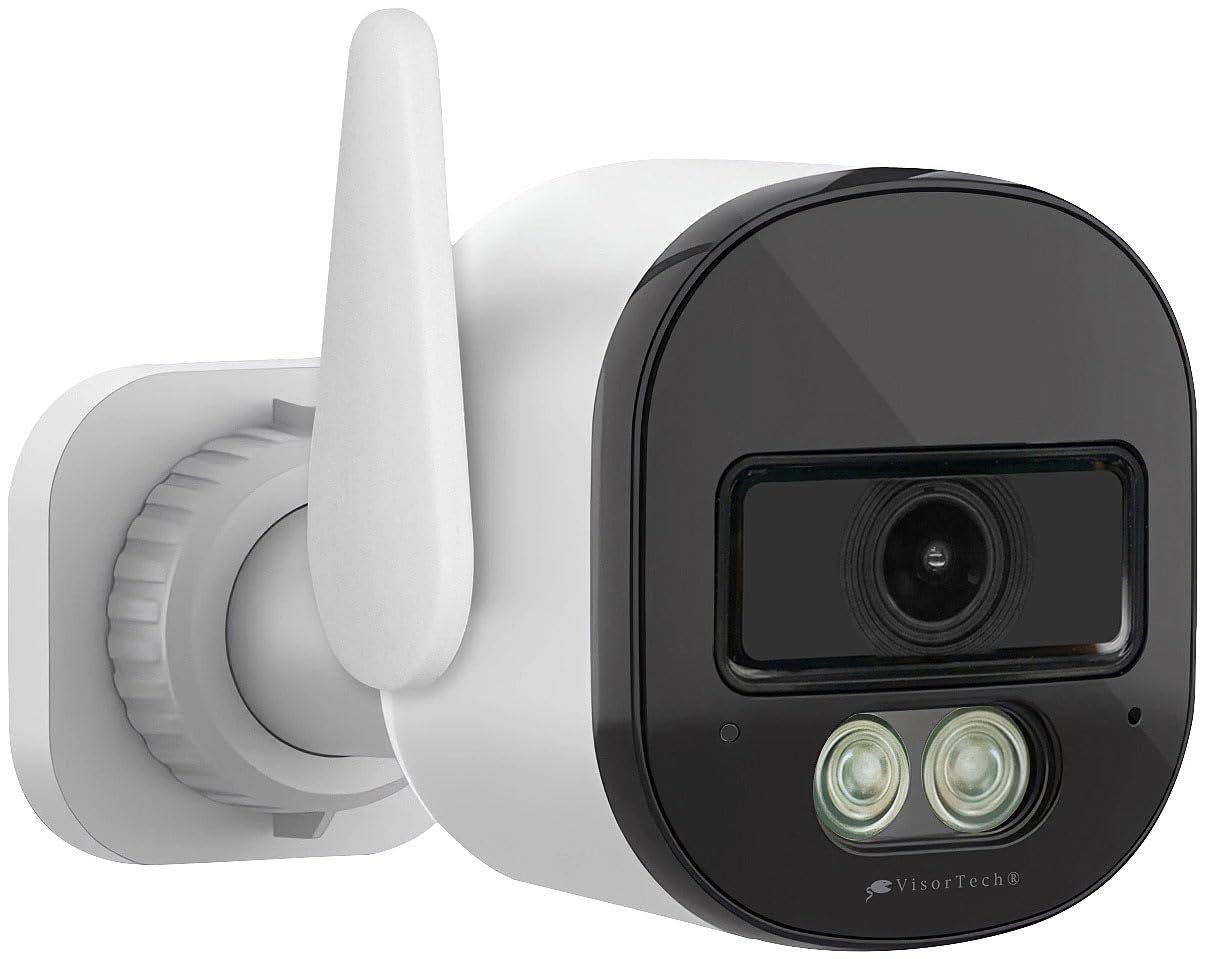 VisorTech System monitoringu WiFi 6 z 12,5-calowym monitorem dotykowym, rejestratorem HDD i 4 kamerami 2K IP66