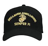 Rothco Low Profile Cap/Marine Semper Fi - Black