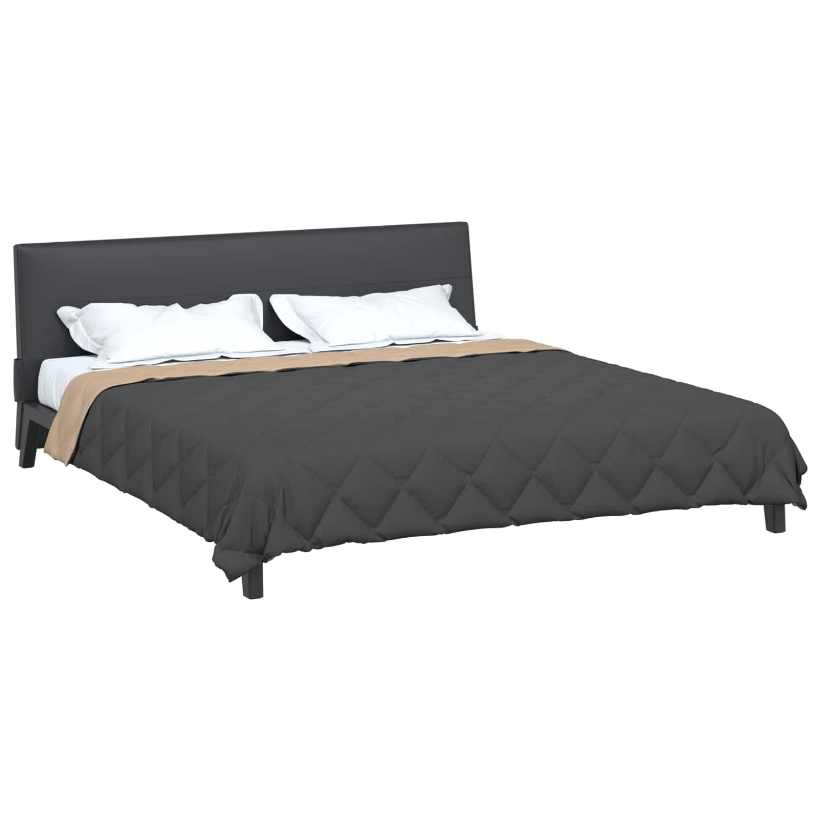 Generico Piumone Completo Annuale Antracite e Talpa 220 x 240 cm,Biancheria,Lenzuola e Coperte,Trapunte e piumini-42025545