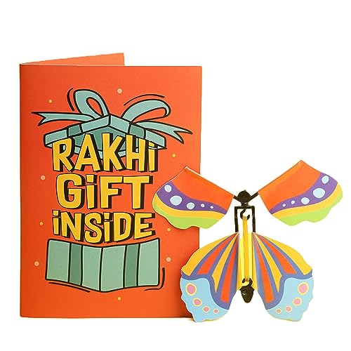 Image of Oye Happy - Rakhi Butterfly Card - Best Greeting Card for Sister /Brother /Sibling /Bhai /Behen on Rakshabandhan