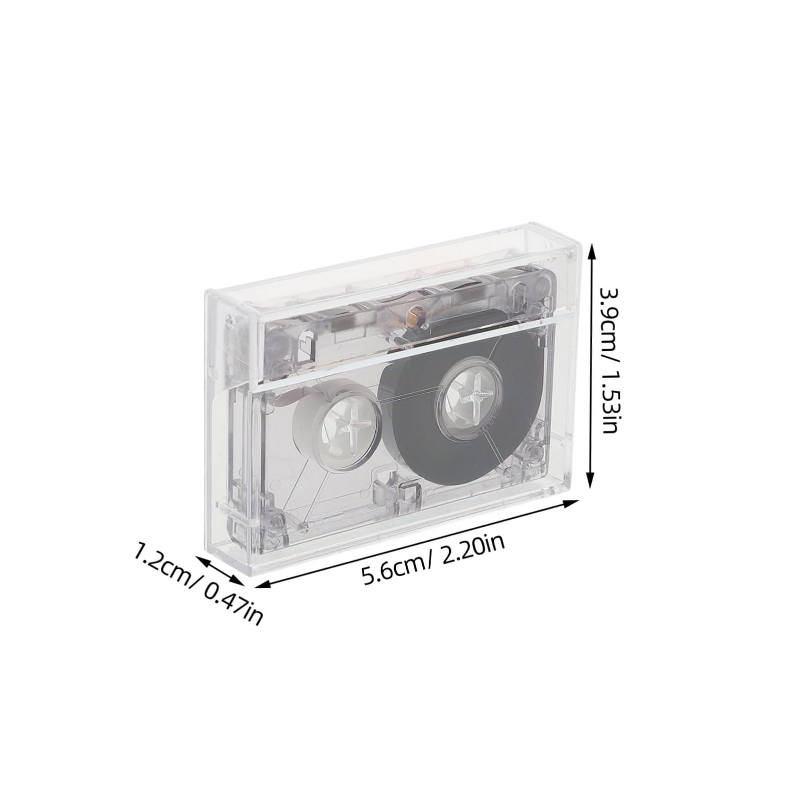 Toddmomy Blank Cassette Tape Audio Tape Hard Case Empty Recording Cassette for Parties and Celebrations Vintage Design for Home Decor and Creative Projects