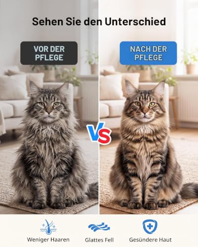 3-in-1 Hundebürste Unterwolle, Fellrechen & Enthaarungswerkzeug für Hunde – Ansicht 4