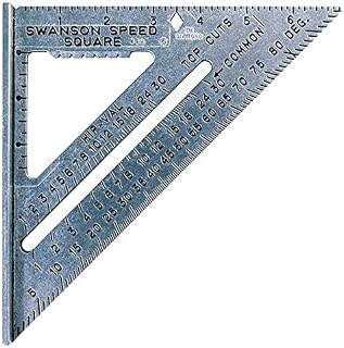 Swanson Tool S0101 7-inch Speed Square Layout Tool with Blue Book