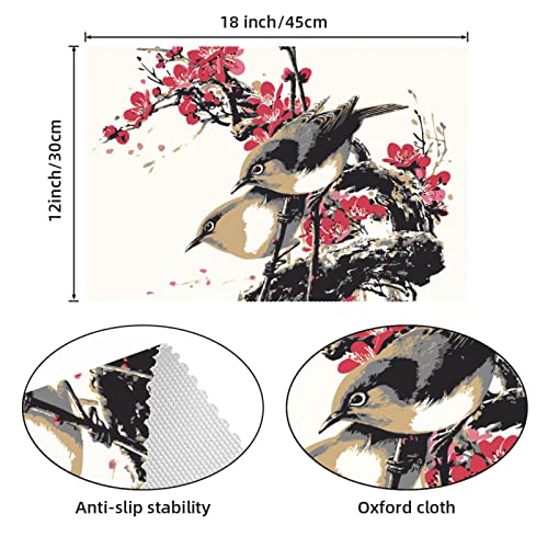 Set de table oiseau chinois pour sublimer vos dîners et repas de fête