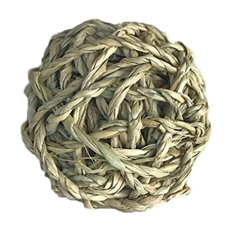 Fansi 1 PC Pet Supplies Grass Ball Grass Rope Ball Rattan Grass Ball Rabbit Cat Hamster Tortoise Cat Small Pet Parrot Toy Cover