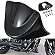 KATUR Motorrad-GläNzend Schwarz Kinnverkleidung Unterer Frontspoiler Luftdamm Kompatibel Mit Harley Davidson Sportster 2004–2014 Xl883 Xl1200 2004–2015(Glatt Schwarz)