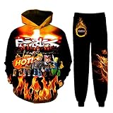 Teens Boys And Girls Hoodies,Anime Tracksuit Suit Set Style-1-10-12 Years (M)