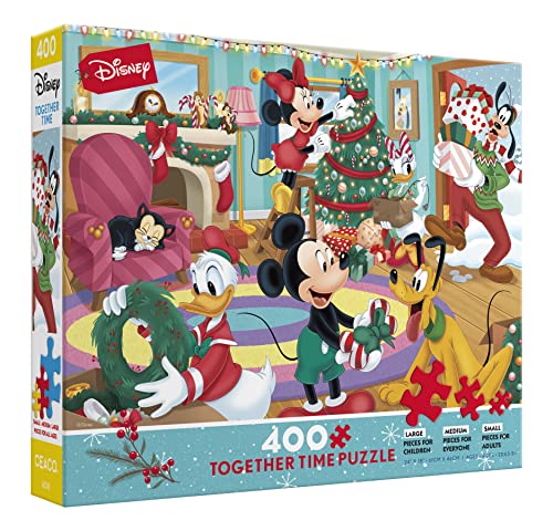 Ceaco 2320-9 Disney Holiday - Together Time - Mickey & Friends Holiday - 400 Piece Jigsaw Puzzle thumb #2