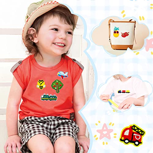 Jongdari 70Pcs Random Assorted Styles Embroidered Iron On Patches For Clothing, Cute Patches For Jackets Clothes Backpacks, Diy Sew On Iron On Applique Patches For Kids #TOP1