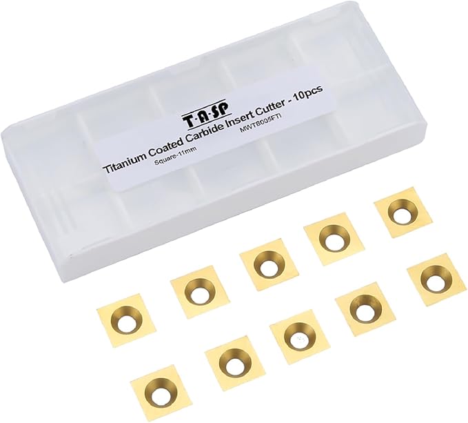 Fresas de carburo recubiertas de titanio TASP para torno de madera (cuadradas) miniatura 4