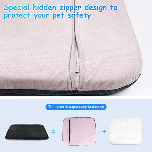 Image of Magic Dog Super Soft Extra Large Dog Bed, 47 Inches Jumbo Orthopedic Foam Pet Beds with Anti Slip Bottom, Dog Sleeping Mattress with Removable and Washable Cover, Black