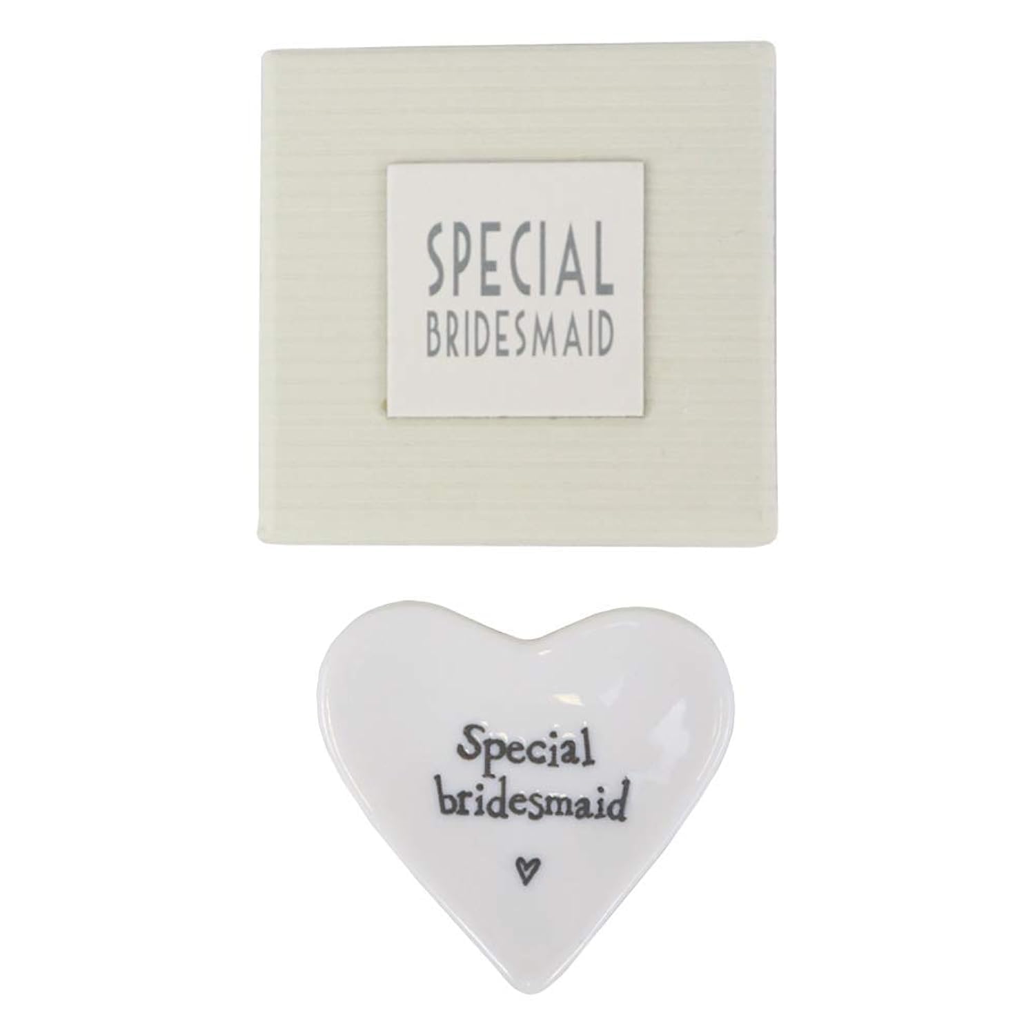 Small Porcelain Heart Dish (Special Bridesmaid) East of India Special Ocassion