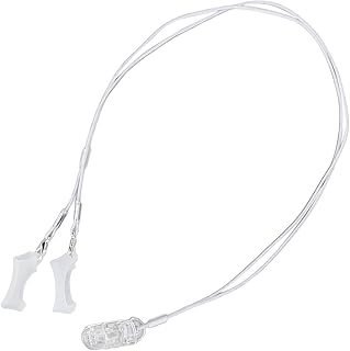 Shanrya Hearing Aid Clip, BTE Hearing Aid Cord Hearing Aid Clip Holder for Seniors Portable Elderly Hearing Aid Lanyard Accessory for Outdoor Activities