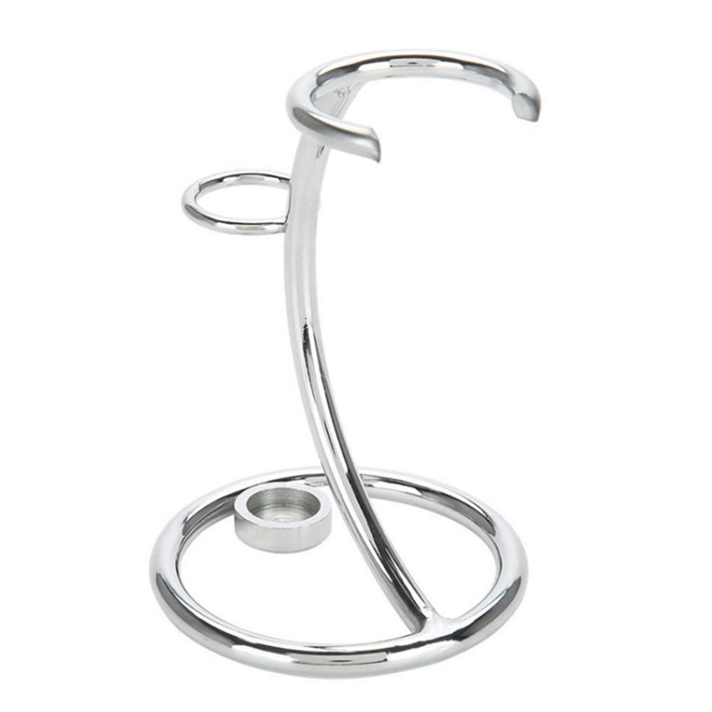 Shaving Razor and Brush Stand, Heavy Chrome Shaving Stand, Safety Razor Stand, Razor Shaving Holder Stainless Steel Shaving Brush Stand for Safety Razor Storage Shave Brush Holder
