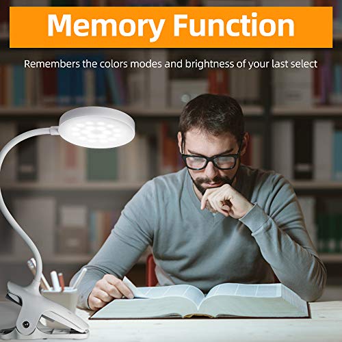 PENDEI Lampada da Lettura, luce ricaricabile a LED...