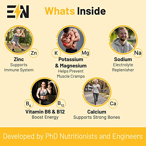 En Engineered Nutrition Electrolytes Powder Packets Single-Serving Hydration Drink Mix Sticks, Keto, Non-Gmo, No Sugar, Vegan, Soy-Free, Dairy-Free & Gluten-Free (Variety, 18 Count (Pack Of 1)) #TOP2