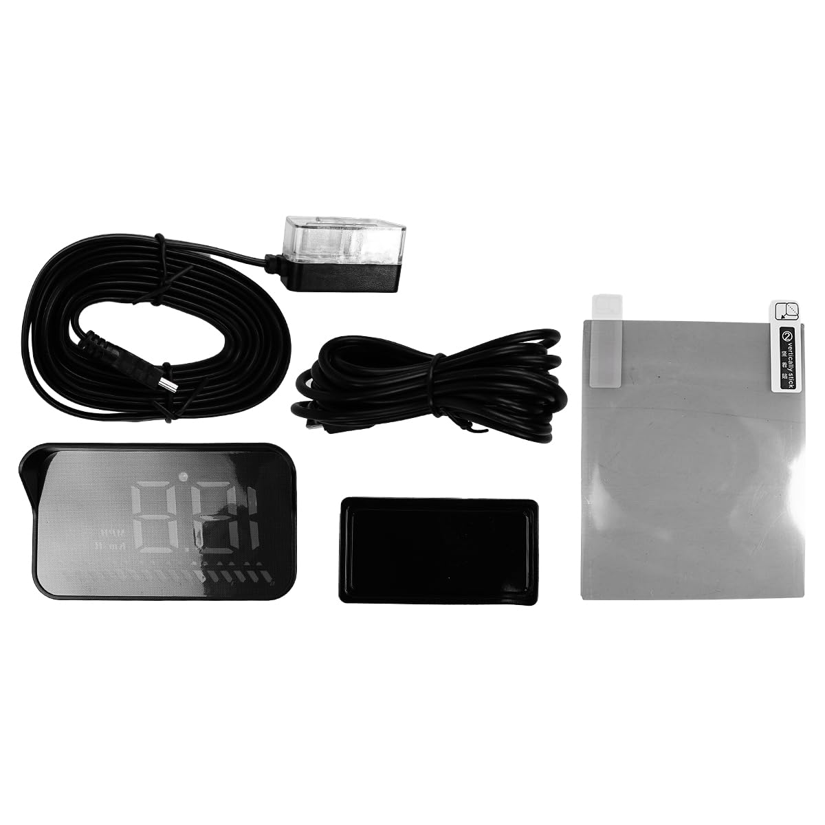 Head Up Display, Display HUD per Auto, GPS e OBD2, Head Up Display da 3,5 Pollici/Tachimetro per Auto/Misuratore della Temperatura dell'Acqua Allarmi di Sicurezza per la velocità del Motore
