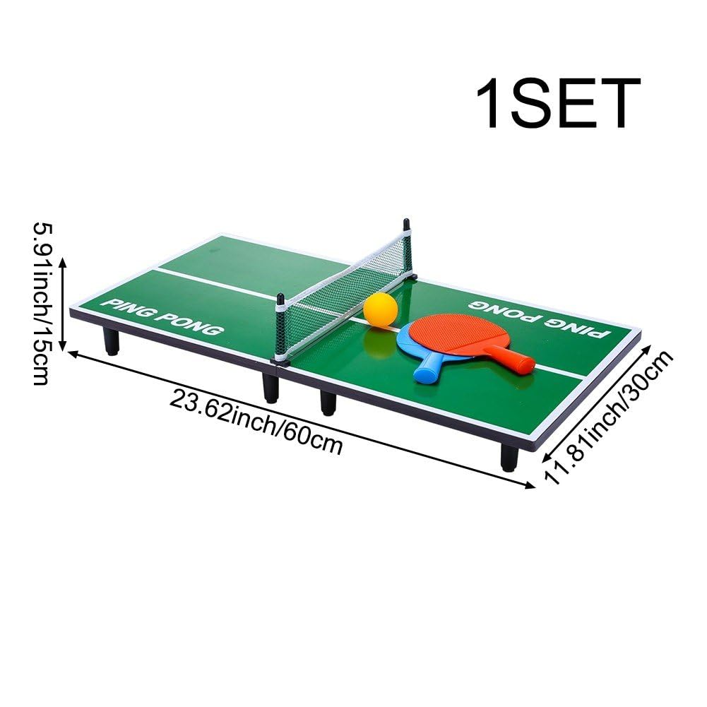 Tavolo Pong Pieghevole Portatile per Interni Ed Esterni, con, 2 Racchette Pong E 1 Pallina, Ideale Come Regalo per Bambini.