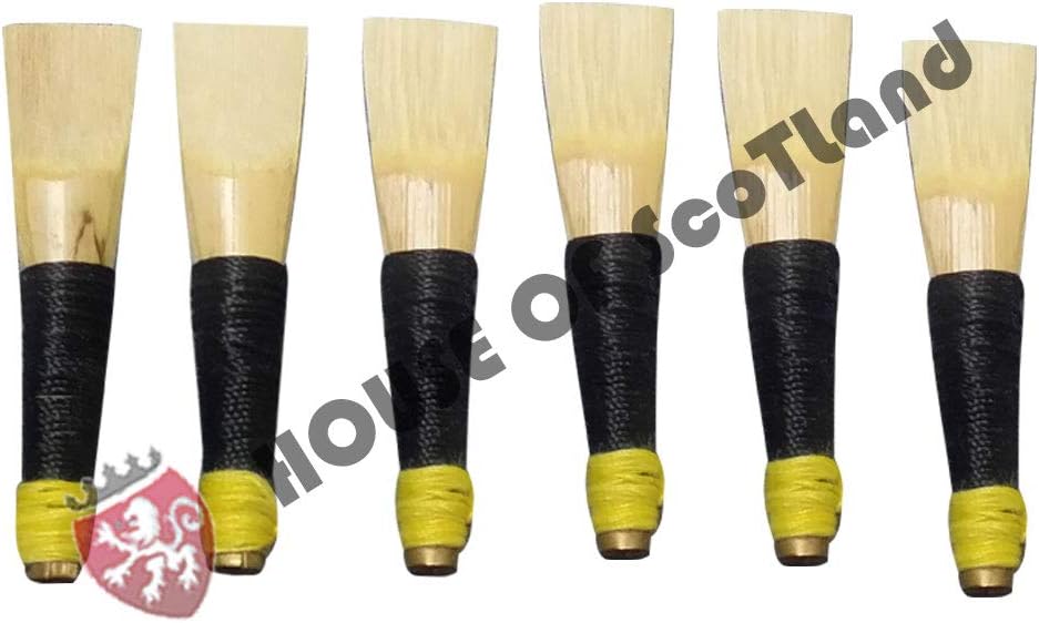 Great Highland Bagpipe Cane Reed/Scottish Pipe Chanter Reeds Ready to Play 6 Pcs
