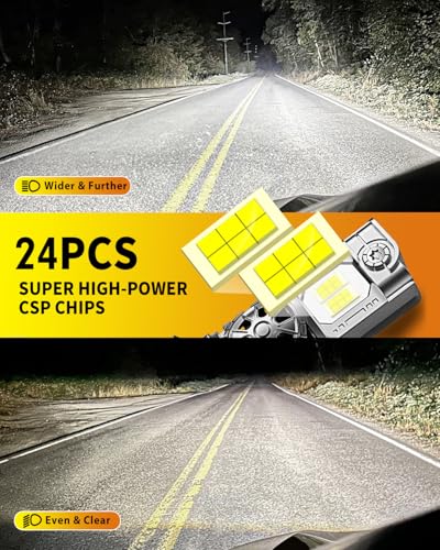 image for Termitor Latest 9007/HB5 Light Bulbs Hi/Low Beam, 33000LM 900% Super B