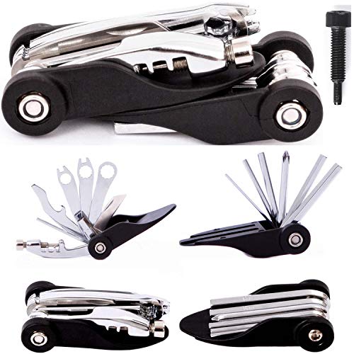 YBEKI Fahrrad Werkzeug Reparaturset - Fahrrad Reifen Werkzeug Set mit Minipumpe Fahrrad-Multifunktionswerkzeug, Kettenwerkzeug-Fahrrad-Freilaufentferner usw. 6 Monate Garantie - Image 8