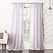 No. 918 44083 Tayla Crushed Texture Semi-Sheer Rod Pocket Curtain Panel, 50" x 95", White