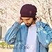 Boho Slouchy Knit Beanie for Women, Mens Fashion Rasta Tam-Style Hat for Fall & Spring Made in Korea Gray