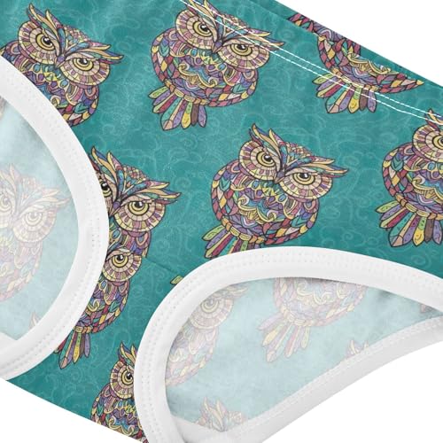 Joisal Colorful Owls Green Girls Underwear Toddlers 2t Cotton Little Girl Panties Animals Briefs Underpants4