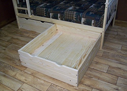 A & L Furniture 2 Piece Bed Drawers, Full, White