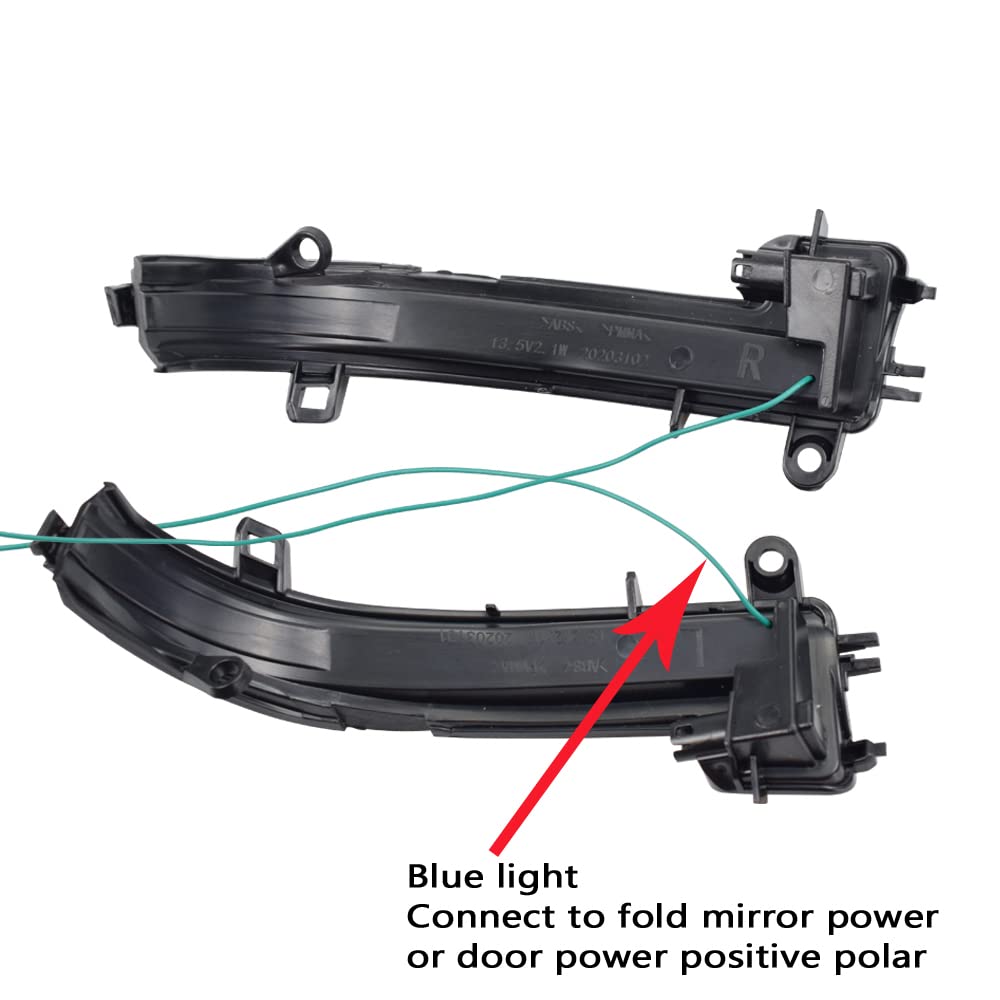 Indicatori Direzione LED Luci Specchietti Retrovisori LED Fouedy Per BMW - Indicatori Dinamici, Facili Da Installare, Design Lusso Specchietti Bmw F30 - 6