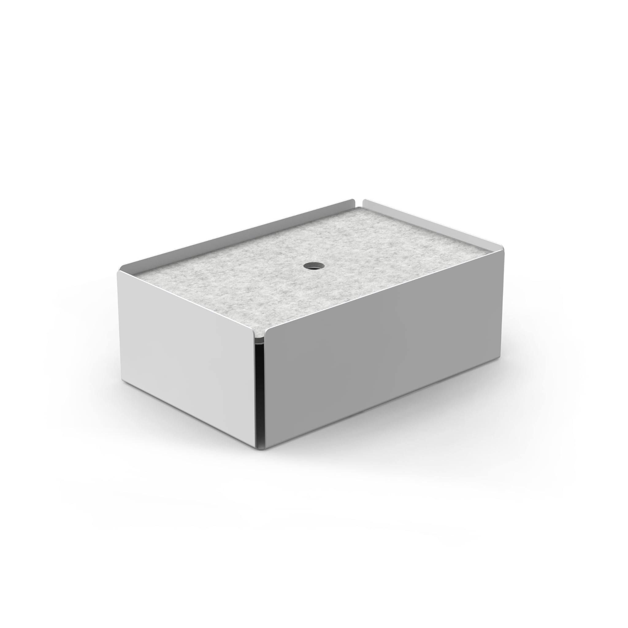 Charge-Box Design Ladestation, Lichtgrau/Filz Marble