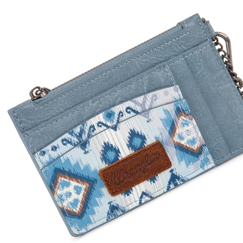 Image of Montana West X Wrangler Aztec Wallet Card Holder Small Wallets Woman Slim Wristlet Keychain Wallet, Card Cases & Money Organizers Ladies Female with Coin Purse
