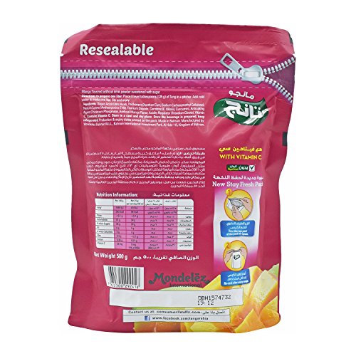 Image of Tang Mango Flavor Instant Drink Stay Fresh, 500 gram
