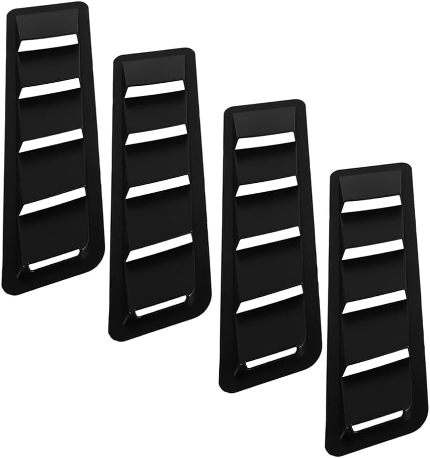 4pcs Car Hood Vents Air Intake Covers Engine Hood Louvers for Enhanced Aesthetic Appeal Easy Installation for Vehicles