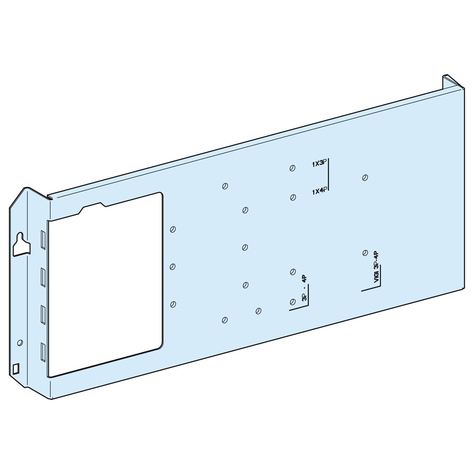 Plaque sop.G NSX-CVS250 Schneider Electric de montage horizontal