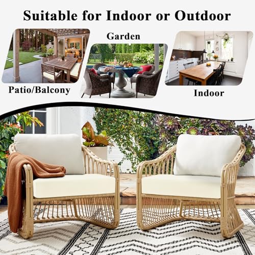 Topotdor Outdoor Chair Cushions For Patio Furniture, Waterproof Patio Chair Cushions Set Of 2 thumb #6