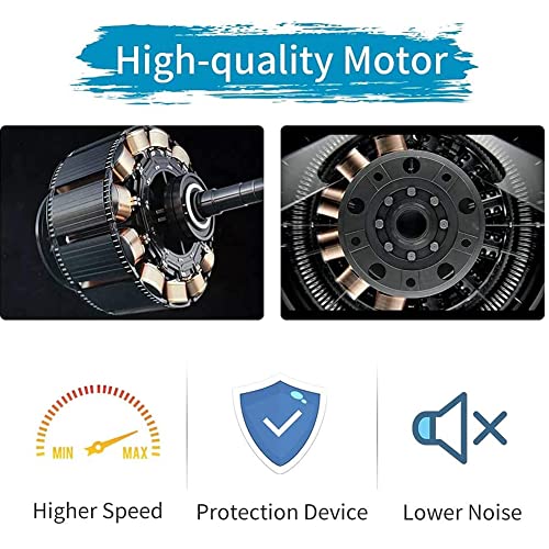 Electric Air Pump for Inflatable Tumbling Track Mat with 4 Nozzles, AC 110-120V Quick-Fill Inflator, Air Pump for Gymnastics/Flooring/Tumbling/Yoga/Taekwondo/Exercise Gym Fitness Mat