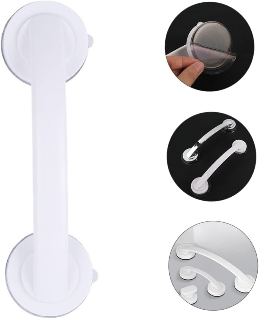 Suction Cup Armrest Shower Hook Grab Bar for Elderly Safety Hand Rail for Senior No Drilling Easy to Install