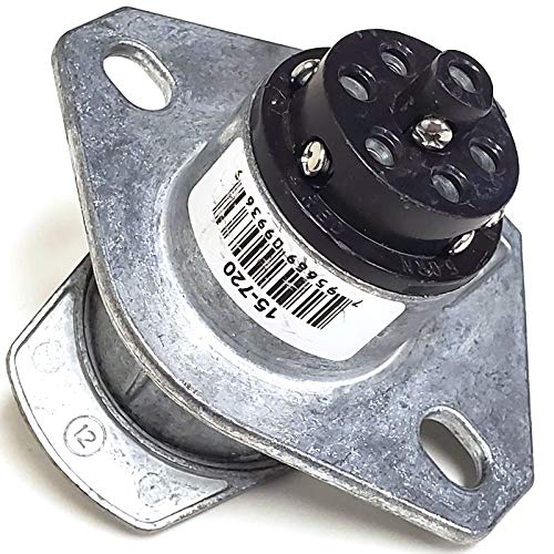 7-Way Heavy Duty STA-DRY 2-Hole Wire Insertion Split Pin Socket (15-720)